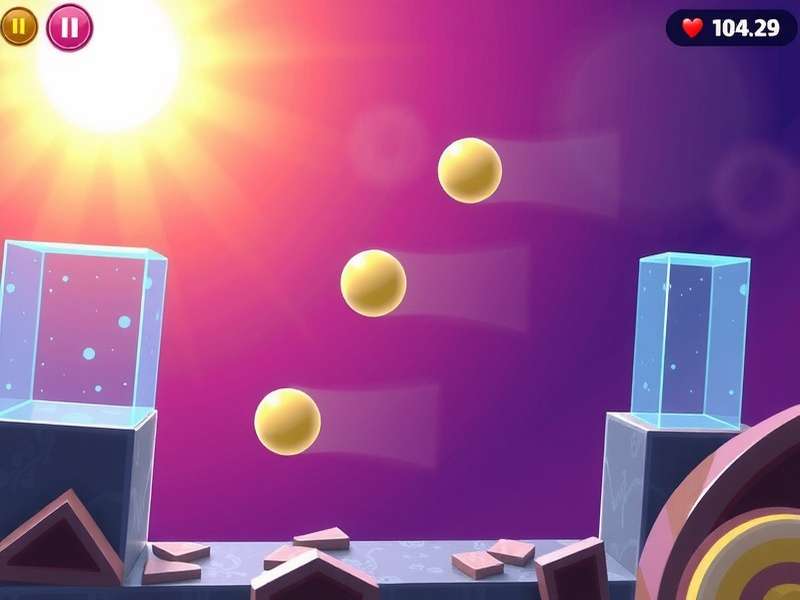 Smash Hit - Gameplay Screenshot Smash Hit gameplay showing a player launching balls at glass obstacles