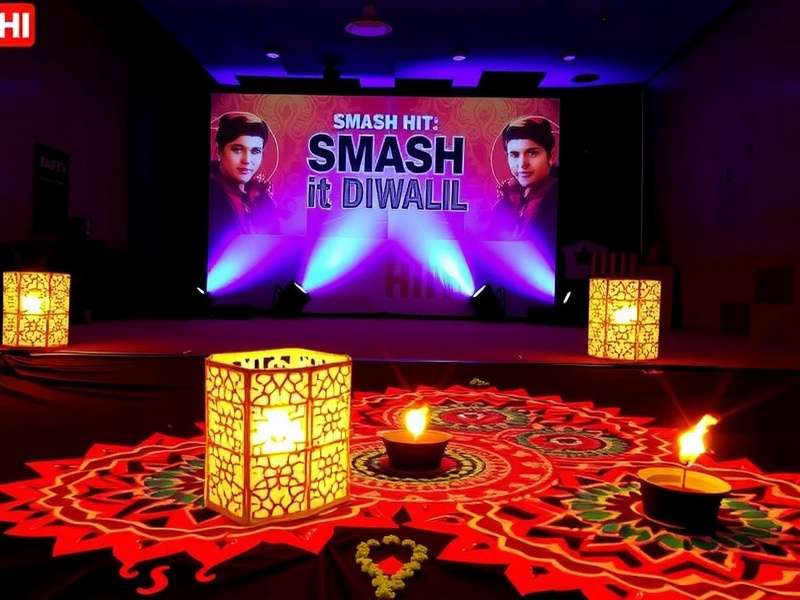 Smash Hit - Diwali Special Event Smash Hit Diwali event with diyas and rangoli decorations